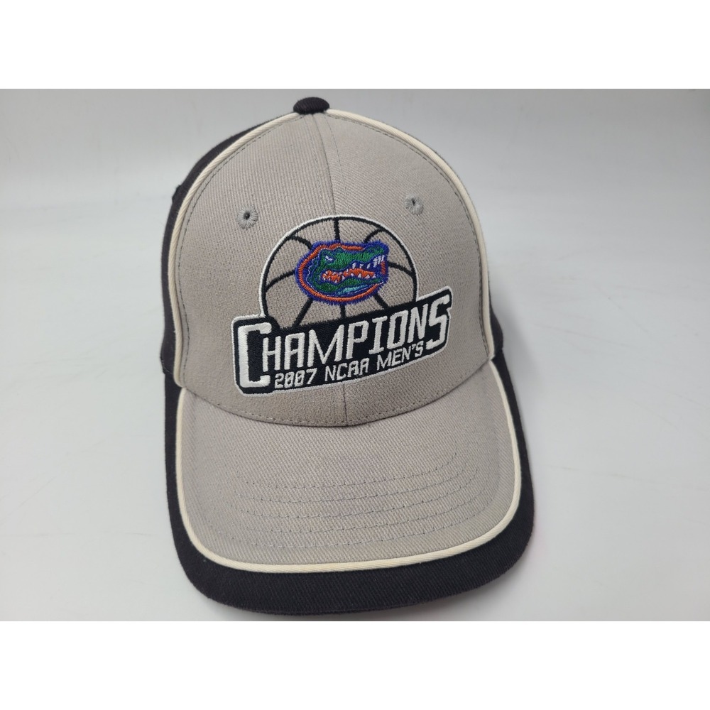 University of Florida Gators 2007 NCAA Mens Champions Adjustable Hat Cap Gray